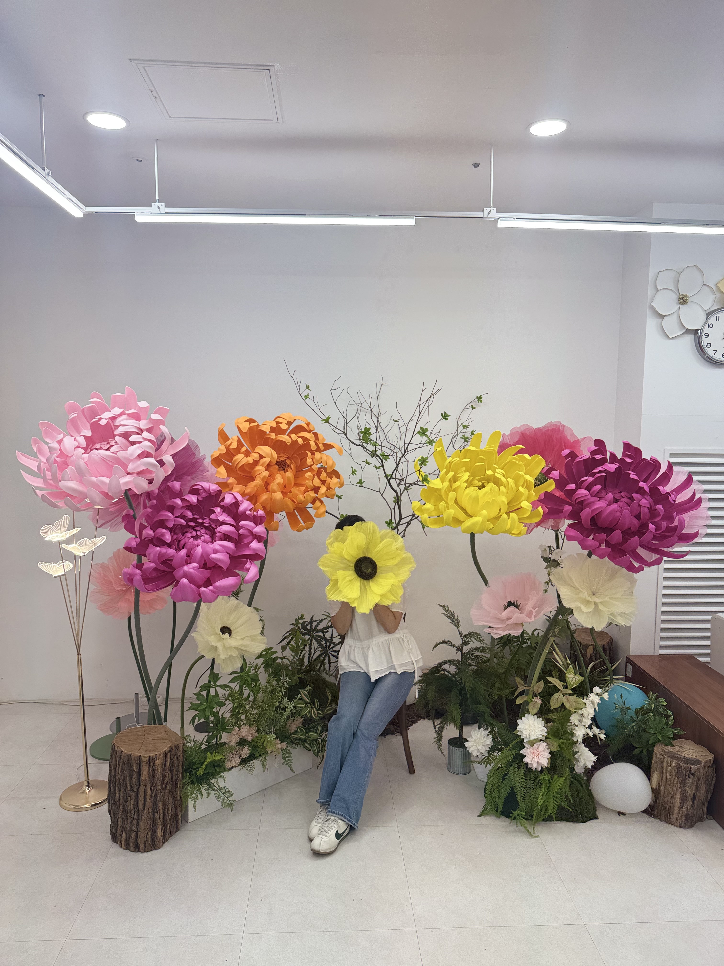 자이언트플라워 국화 포토존 - 루아아뜰리에블룸 포토존 스타일