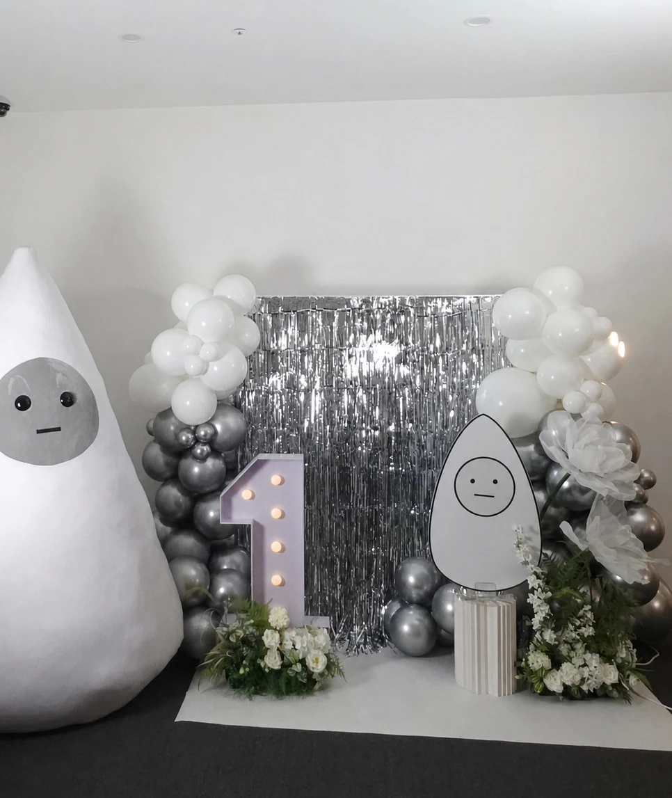 Bucheon First Birthday Balloon and Giant Flower Zone