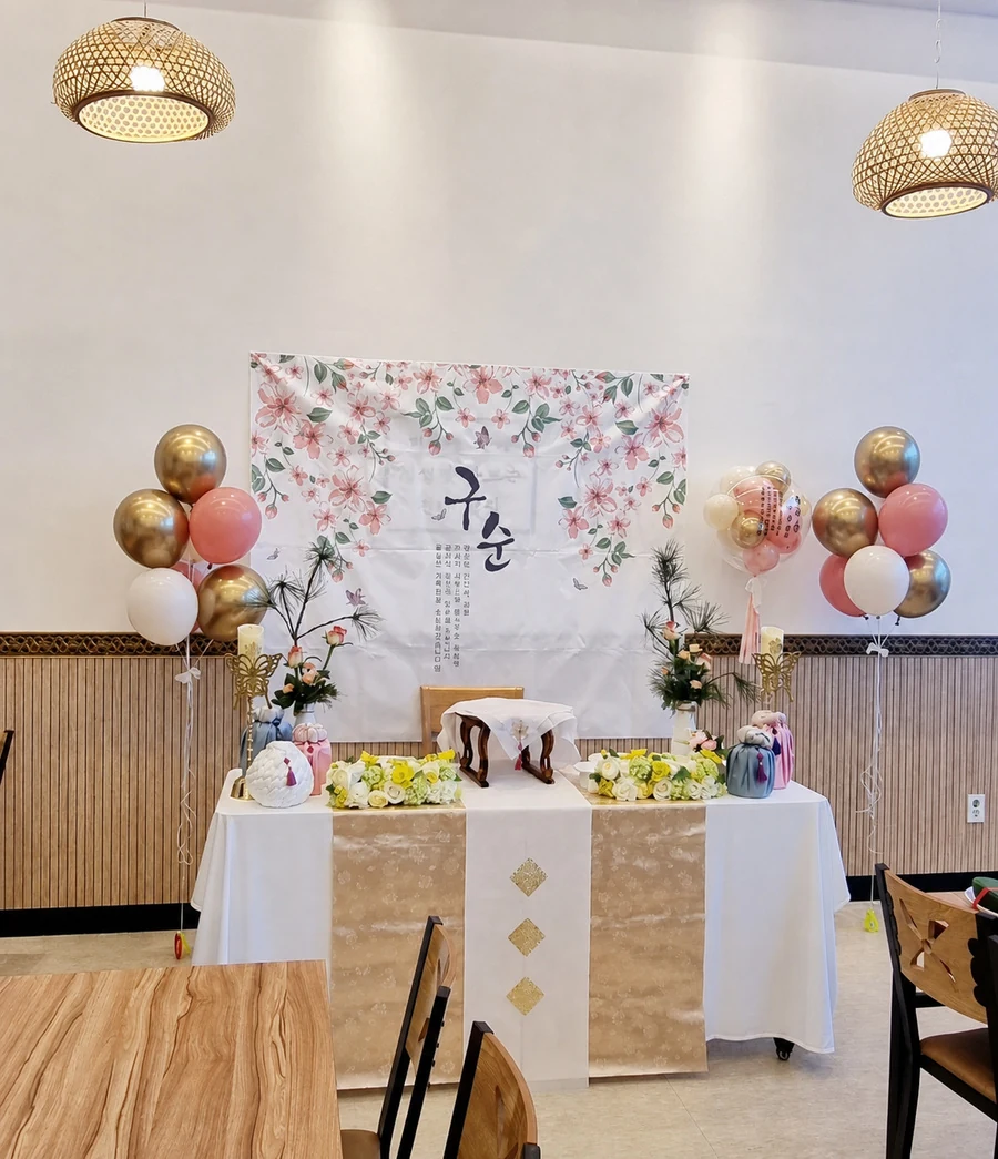 Event balloon photo zone Case 180