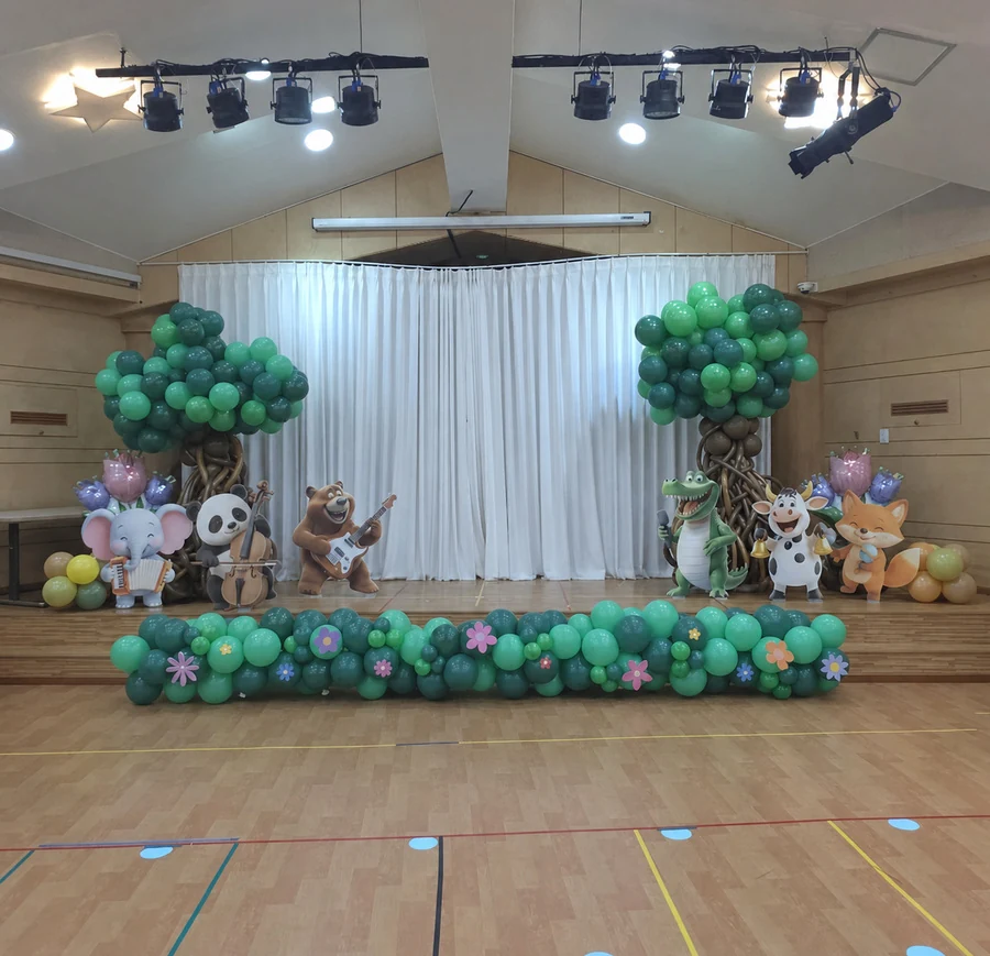 Kindergarten Recital Balloon Stage Decor