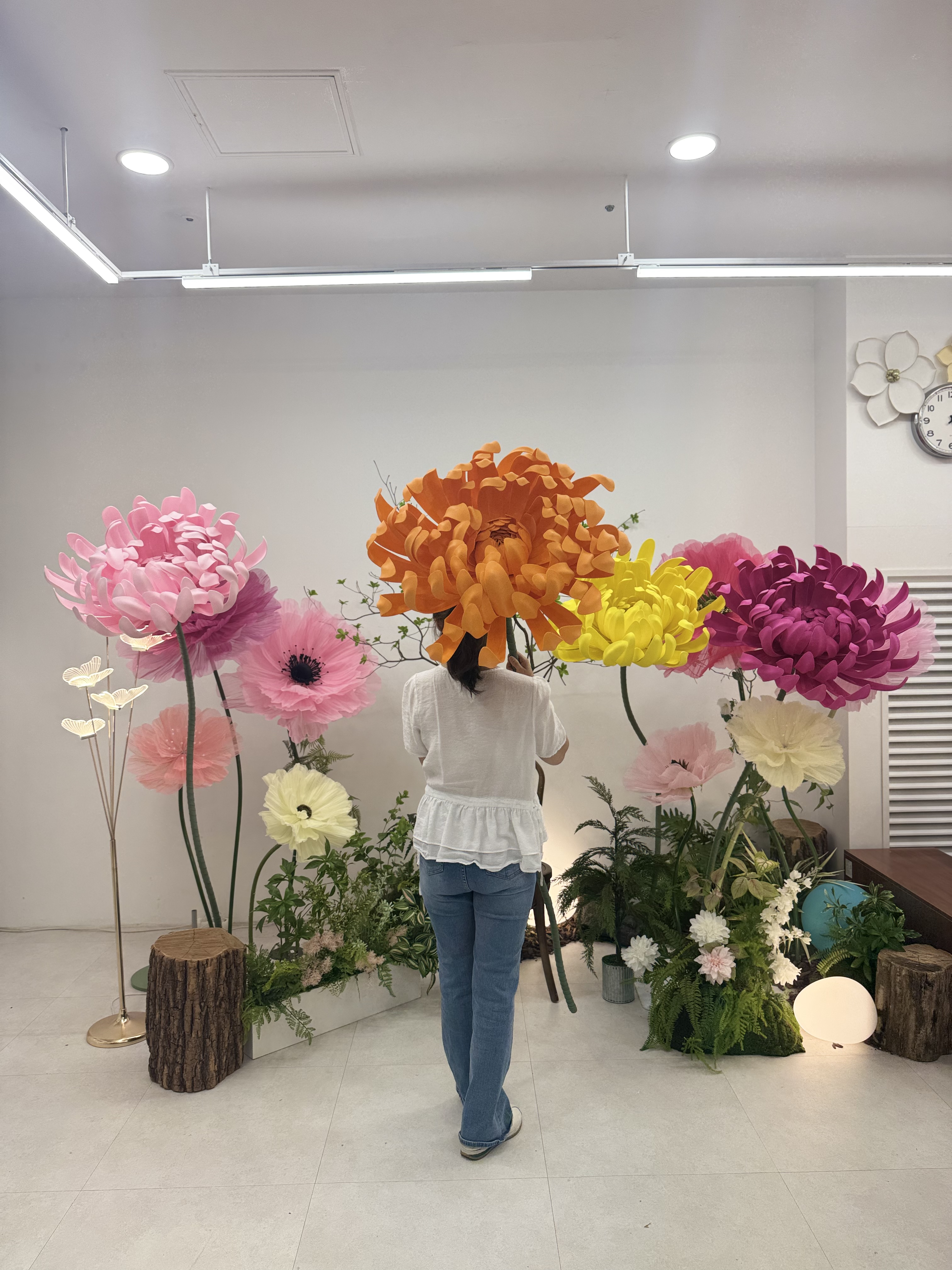 에바폼 자이언트 국화 만들기, 원데이클래스부터 창업반까지